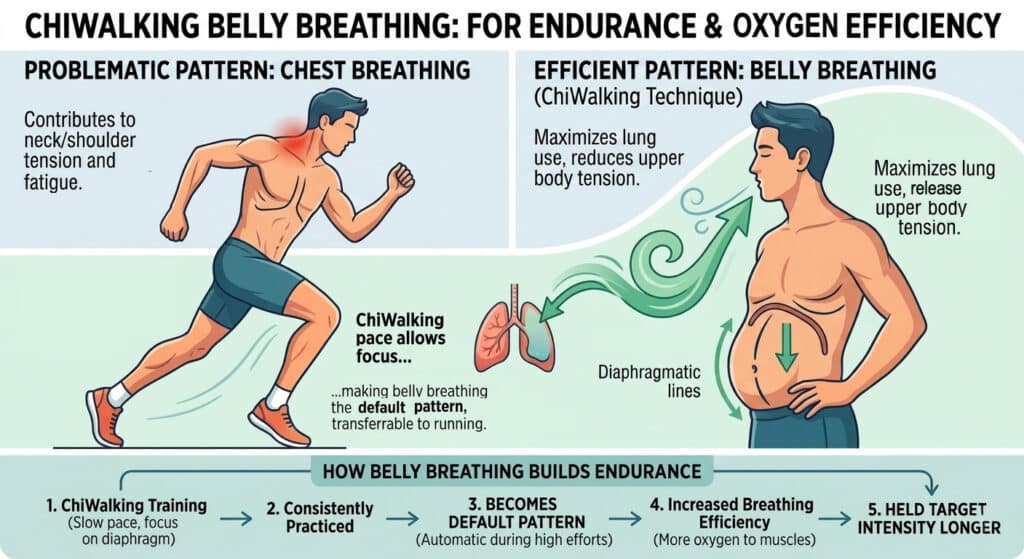CHiWalking Belly Breathing for endurance