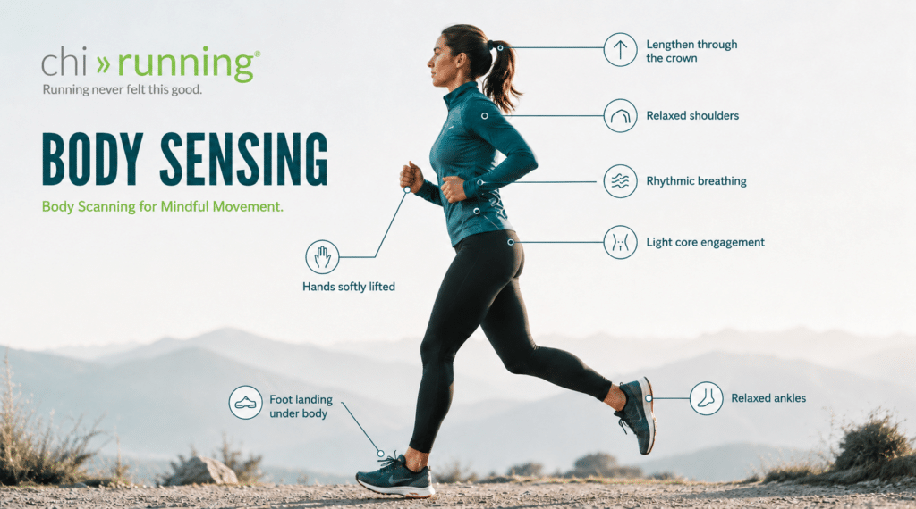 the ChiRunning technique of body sensing and body scanning